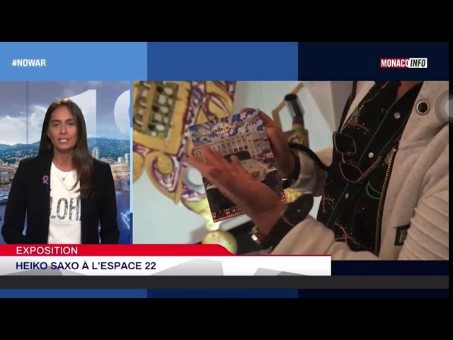 Monaco TV report on the opening of Heiko Saxo's gallery Espace 22